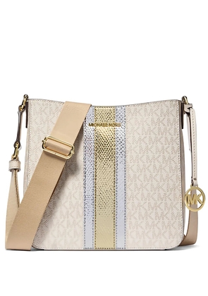 Michael Kors small stripe pattern messenger bag - Neutrals