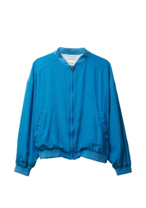 Versace zip-up bomber jacket - Blue