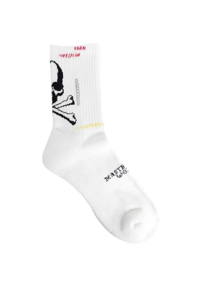 Mastermind World skull graphic socks - White