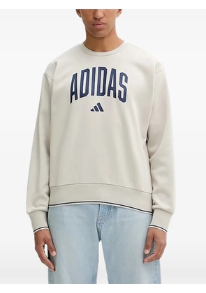 adidas logo-print sweatshirt - Neutrals