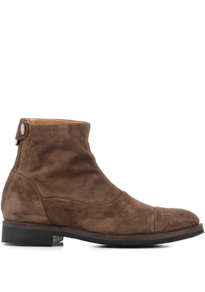 Alberto Fasciani 30mm zip-fastening suede boots - Brown