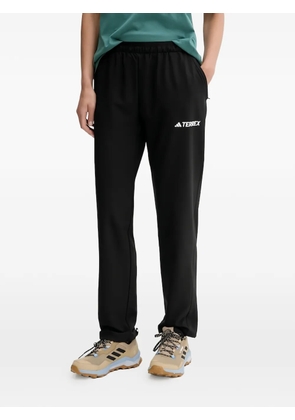 adidas logo-print track pants - Black