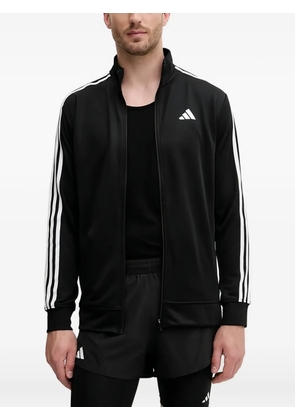 adidas logo-detail zip-up sweatshirt - Black