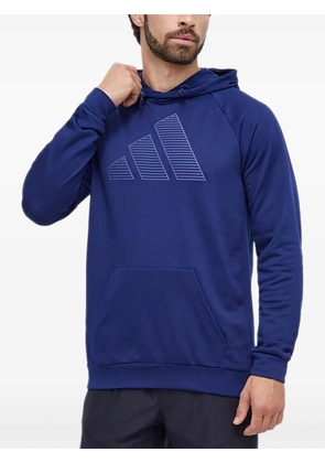 adidas logo-print hoodie - Blue