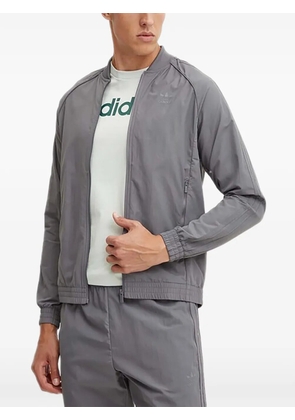 adidas logo detail jacket - Grey