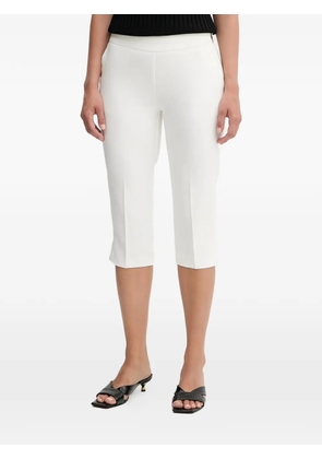 Morgan slit-hem cropped trousers - White