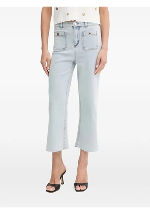 Morgan front-pockets button-fastening jeans - Blue