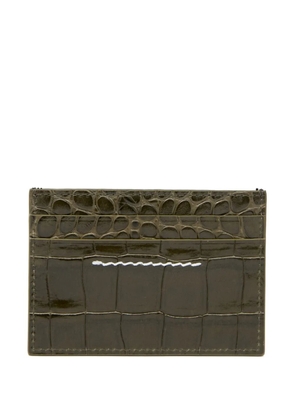 MM6 Maison Margiela embossed leather cardholder - Brown