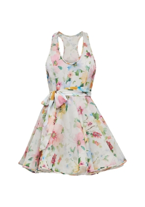 ZIMMERMANN Alchemy floral-print mini dress - White