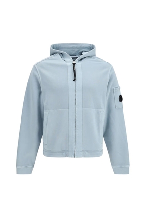 C.P. Company logo-detail hoodie - Blue