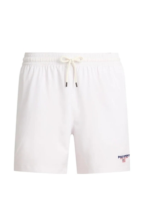 Polo Ralph Lauren elasticated-waist logo-detail swim shorts - White