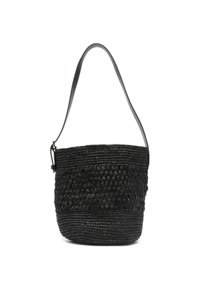Manebi raffia shoulder bag - Black
