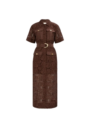 Aje Mystic patch pockets shirt dress - Brown