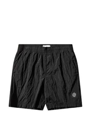 Stone Island logo-patch swim shorts - Black