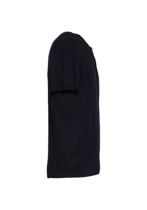 Fedeli Gabriel Giza buttoned classic collar polo shirt - Blue