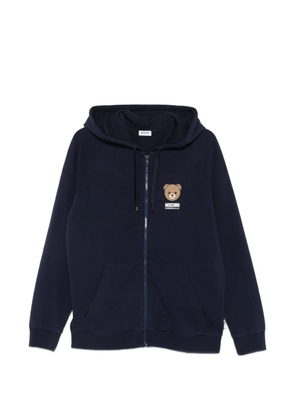 Moschino zip-up hoodie - Blue
