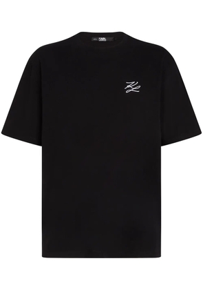 Karl Lagerfeld Autograph cotton T-shirt - Black