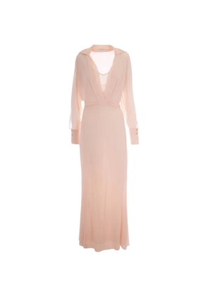 Patrizia Pepe V-neck maxi dress - Pink