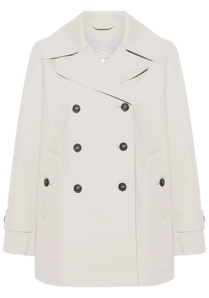 Save The Duck Sofi logo-appliqué trench coat - Grey