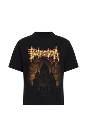 Balenciaga Sacré Cœur distressed T-shirt - Black