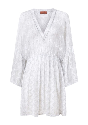 Missoni zigzag cover-up - White
