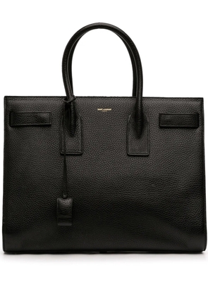 Saint Laurent Pre-Owned 2014 Medium Grained Calfskin Sac De Jour satchel - Black