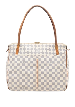 Louis Vuitton Pre-Owned 2011 Damier Azur Figheri GM shoulder bag - White