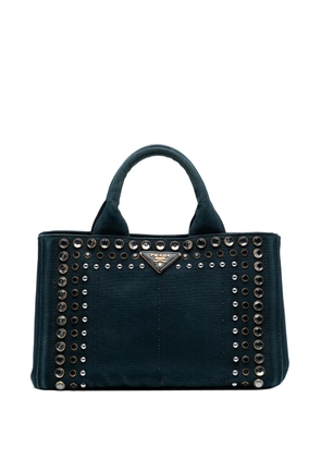 Prada Pre-Owned 2013-2025 Small Canvas Canapa Bijoux satchel - Blue