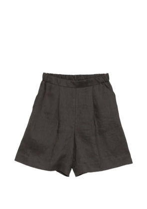 Why Ci elasticated shorts - Brown