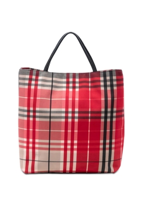 Burberry Pre-Owned 2000-2017 House Check Canvas tote bag - Red