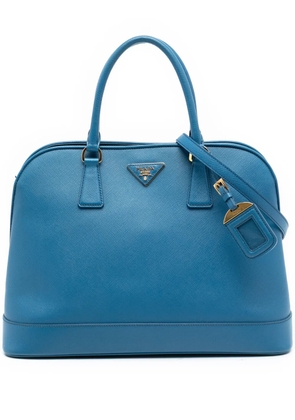 Prada Pre-Owned 2010-2025 Large Saffiano Lux Open Promenade satchel - Blue