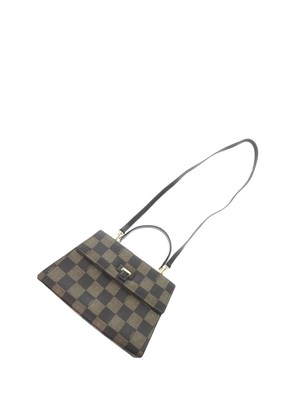 Fendi Pre-Owned 20th Century Checkerboard Coated Canvas Top Handle Bag satchel - Brown