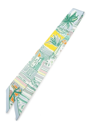 Hermès Pre-Owned 2000-2026 Rayures d Ete Silk Twilly Scarf scarves - Green