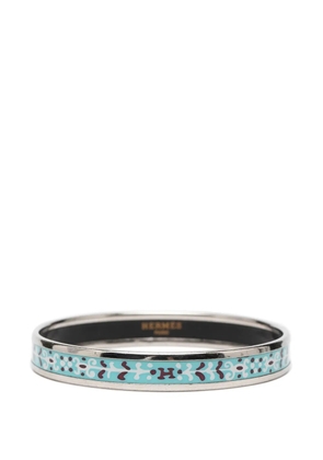 Hermès Pre-Owned 2000-2025 Narrow Flower Petal Enamel Bangle 62 costume bracelet - Blue