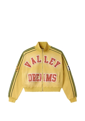 Vale Olympia Brasil striped-sleeves zipped sweatshirt - Yellow