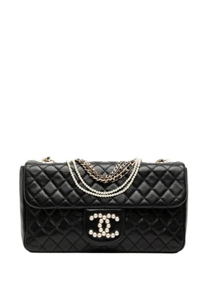 CHANEL Pre-Owned 2008-2009 CC Quilted Lambskin Westminster Flap shoulder bag - Black