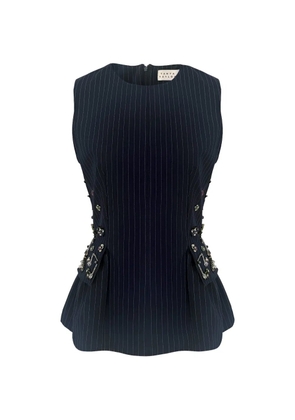 Tanya Taylor Astrid embellished top - Blue