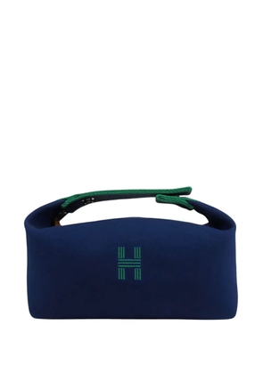 Hermès Pre-Owned 2020-2025 Small Toile Bride A Brac Case vanity bag - Blue