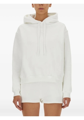 alexanderwang.t logo-detail hoodie - White