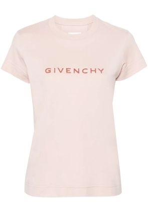 Givenchy flocked-logo T-shirt - Pink