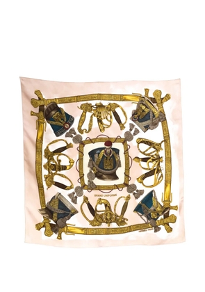 Hermès Pre-Owned 1985 Grand Uniforme silk scarf - Pink