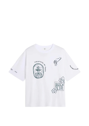 Maison Kitsuné Art Nouveau graphic-print T-shirt - White