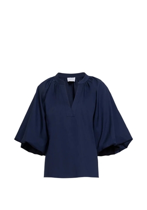 Tanya Taylor Marine V-neck top - Blue