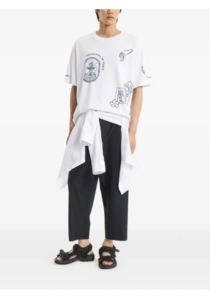 Maison Kitsuné Art Nouveau graphic-print T-shirt - White