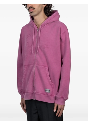 BY PARRA zip hooded sweatshirt - Purple