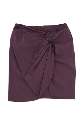 Federica Tosi knotted mini skirt - Purple