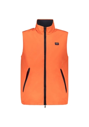 Paul & Shark high-collar zip gilet - Orange