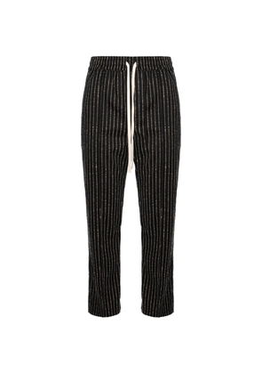 HAMZA 247 striped trousers - Black