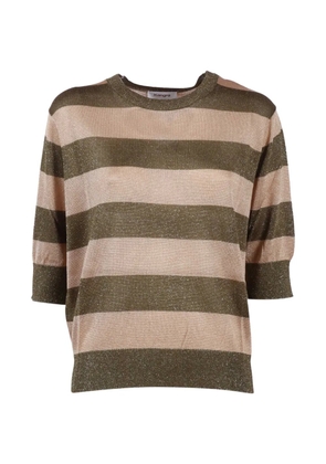 Kangra striped short-sleeve top - Neutrals