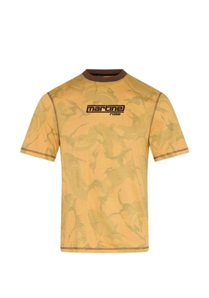Martine Rose camouflage-print T-shirt - Yellow
